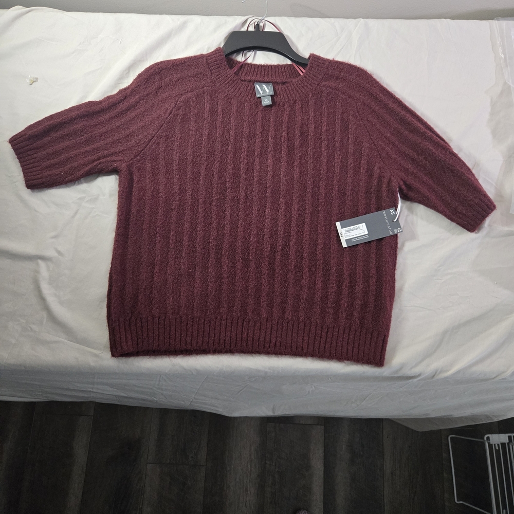 Worthington Men's Burgundy Crewneck Sweater‎